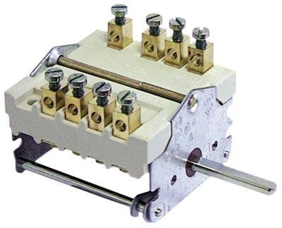 Kamkontakt 32A Skiftesekvens 0-1 Akse ø 6x4,6mm Akselængde 23mm Tilslutning Skruetilslutning