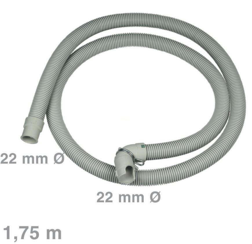 Afløbsslange 1,75 meter til Miele opvaskemaskine