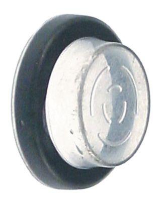 Beskyttelseshætte Indbygningsmål ø25mm gennemsigtig UD ø 33mm H 12mm  - rund  -  -  -