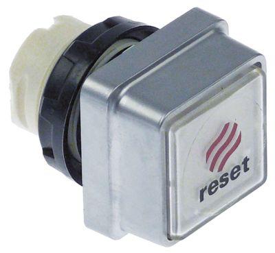 Tryktast transparent Reset Indbygningsmål ø22mm