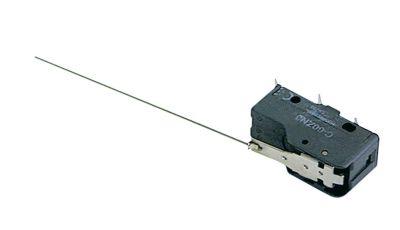 Mikrokontakt grebsbetjent 250V 16A 1CO Tilslutning Fladstik 6,3 mm med arm BA 25mm