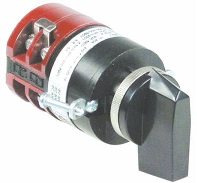 Drejeomskifter 20A Akse ø 6x6mm Akselængde 235mm Tilslutning Skruetilslutning 690V 1-2-3