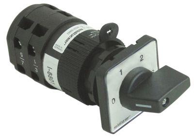 Drejeomskifter 25A Tilslutning Skruetilslutning 4 skiftestillinger 400V 0-1-2-3 Type I-8801