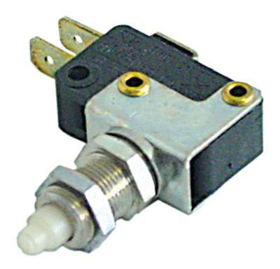 Mikrokontakt stiftbetjent 250V 16A 1CO Tilslutning Fladstik 6,3 mm Gevind M10