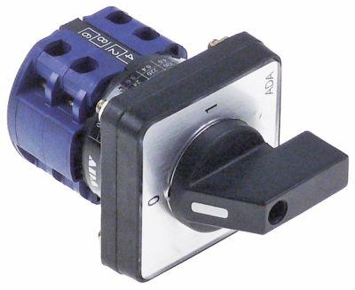 Drejeomskifter 2A Akse ø 6mm Akselængde 17mm Tilslutning Skruetilslutning 400V 0-1 Stillinger 2
