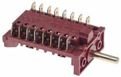 Kamkontakt 16A Skiftesekvens 1-0-2-3 Akse ø 6x4,6mm Akselængde 23mm