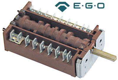 Kamkontakt 8A Skiftesekvens 0-1-2-3-4-5-6-7-8-9 Akse ø 6x4,6mm Akselængde 23mm