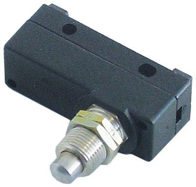 Mikrokontakt stiftbetjent 250V 16A 1CO Tilslutning Skruetilslutning Gevind M12x1 L 49mm