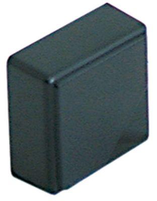 Tryktast sort Udvendige mål 23x23mm