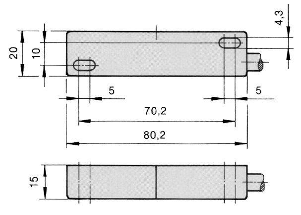 Magnetkontakt 250V 1A 80W Tilslutning Kabel L 80mm B 20mm 1CO