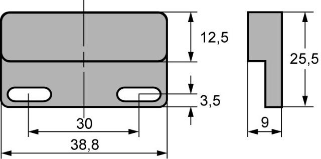 Magnetkontakt 24V 1A Tilslutning Kabel L 46mm B 26mm 1NO
