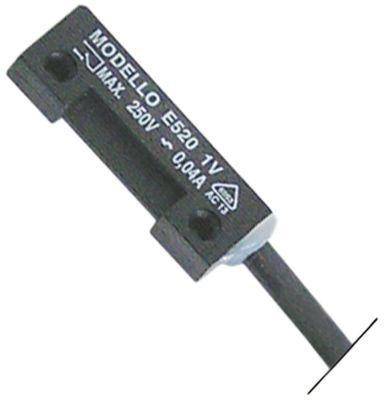 Magnetkontakt 250V 4A Tilslutning Fladstik 6,3 mm Kabellængde 2000mm L 40mm B 13mm 1NO P maks. 10