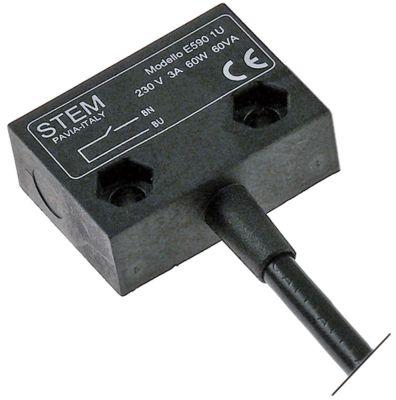 Magnetkontakt 230V 3A Tilslutning Kabel Kabellængde 2000mm L 36mm B 26mm 1NO P maks. 60W