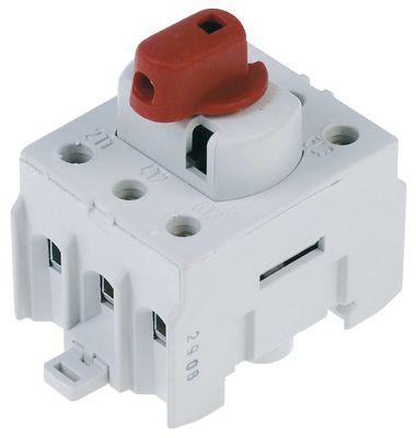 Drejeomskifter 32A Akse ø 5x5mm Tilslutning Skruetilslutning 400V 0-1 tastende