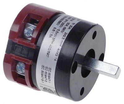 Drejeomskifter 20A Akse ø 5x5mm Akselængde 16mm Tilslutning Skruetilslutning 690V 1-2 Stillinger 2