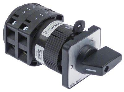 Drejeomskifter 32A Akse ø 75mm Akselængde 10mm Tilslutning Skruetilslutning 440V 0-1-2-3