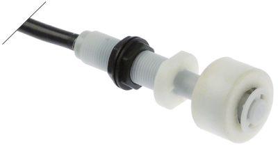 Svømmekontakt Gevind M12 1NO ø 30mm 250V Kabellængde 500mm L 74mm Indbygning ø 12mm 5A