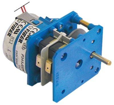 Tidsafbryder P34 Kamre 2 Løbetid 144min 230V Akse ø 6x4,6mm Akselængde 20mm FIBER Motorer 1