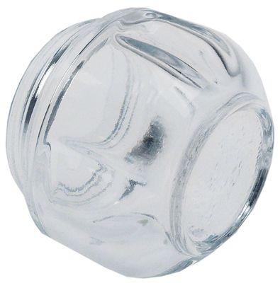 Linsenippel Temp.best. 350°C ø 54mm H 425mm Hårdt glas øG 48mm