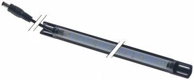 LED-liste L 580mm Kabellængde 210mm sort/transparent H 13mm B 18mm Antal lamper 25
