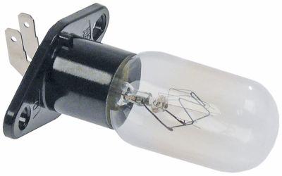 Glødepære Fatning  - 230V 25W Tilslutning F 4,8x0,8mm ø 25mm BA 40mm