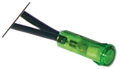 Kontrollampe grøn 220v ø6mm