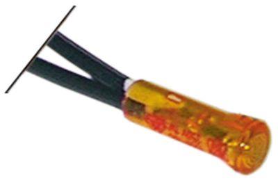 Kontrollampe gul 220v ø6mm