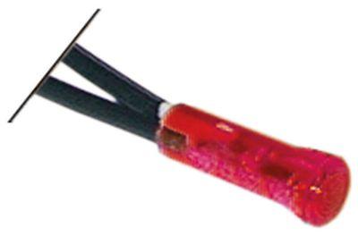 Kontrollampe rød 220v ø6mm