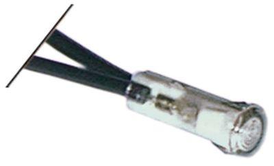 Kontrollampe hvid 220v ø6mm