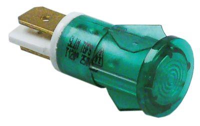 Kontrollampe grøn 230v ø12mm
