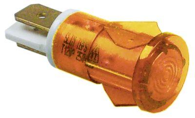 Kontrollampe gul 230v ø12mm