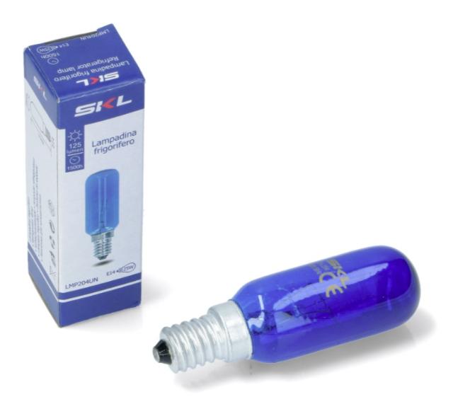 Blå Lampe E14 40W, kompatibel pære til Bosch Siemens køleskabe
