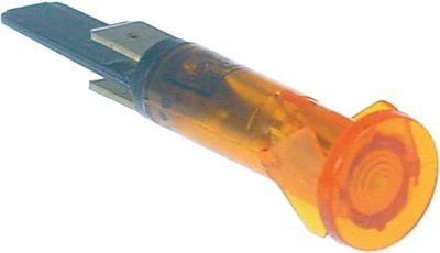 Kontrollampe gul 230v ø10mm