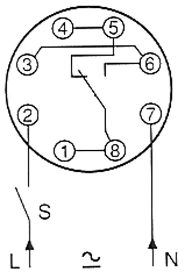 time relay CDC Sc815 time range 6s 230VAC 10Aconnection plug-in connection round 8-pole