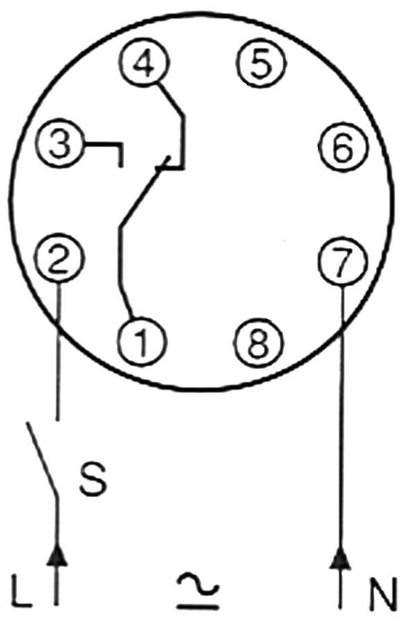 Tidsrelæ FIBER E58F47 Tidsområde 0-12min 230VAC 5A Indbygningsmål 45x45mm