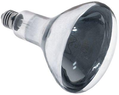 Varmelampe infrarød 375WE27 240V - klar glas