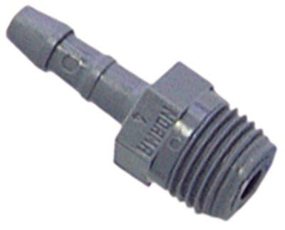 Slangetilslutning Plastik lige Gevind M10x1 Slange ø 6mm Tilslutning M10x1 VPE 1Stk.