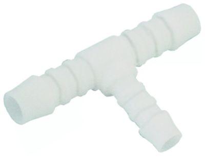 T-stykke Plastik Slange ø 10-8-10mm 3-vejs Slange ø 10-8-10mmmm