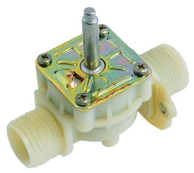 Magnetventillegemer 1x lige 230V Plastik L 98mm T.maks. 90°C Indgang 3/4