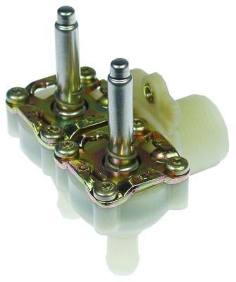 Magnetventillegemer 2x vinkel 230V Plastik T.maks. 90°C Indgang 3/4