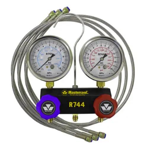 R744 (CO2) 2 Vejs ManifoldMed 3 stk. slanger