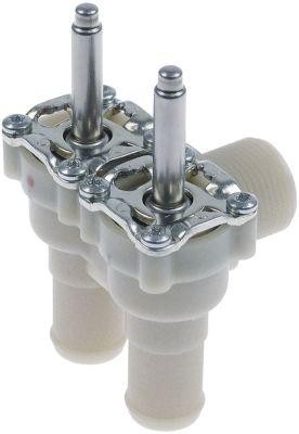 Magnetventillegemer 2x vinkel Plastik Indgang 3/4