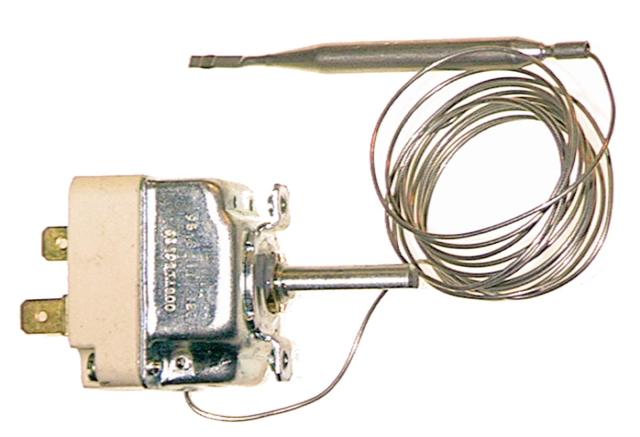 Termostat T.maks. 211°C 1-polet 1CO 16A Føler ø 6mm Føler L 74mm Kapillærrør 1500mm