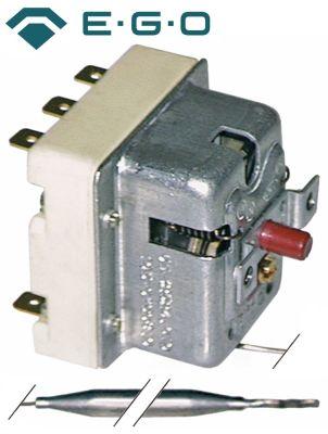 Sikkerhedstermostat Frakoblingstemp. 235°C 3-polet 20A Føler ø 6mm Føler L 87mm Kapillærrør 