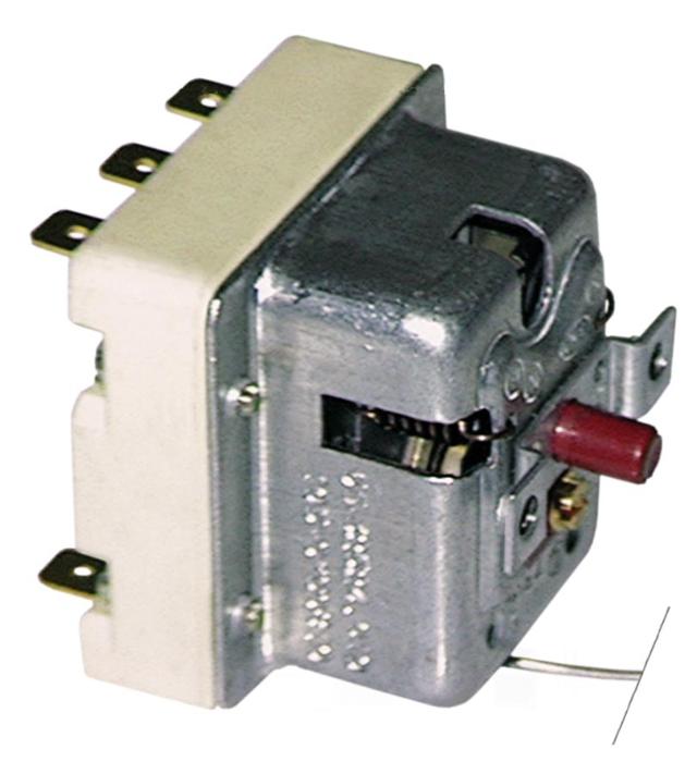 Sikkerhedstermostat Frakoblingstemp. 235°C 3-polet 20A Føler ø 6mm Føler L 87mm Kapillærrør 