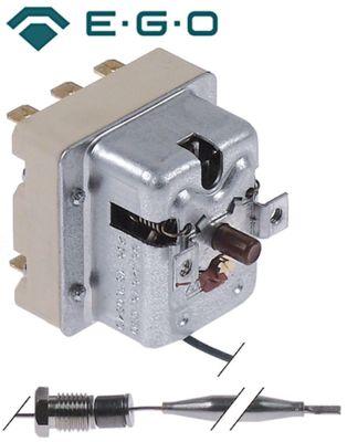 Sikkerhedstermostat Frakoblingstemp. 135°C 3-polet 1CO/2NC 20A Føler ø 6mm Føler L 73mm