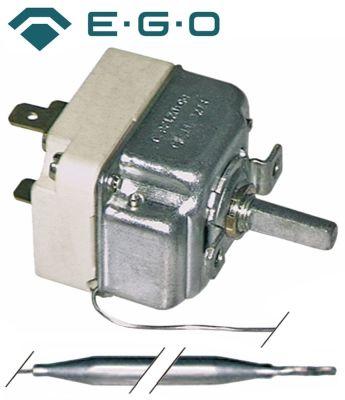 Termostat T.maks. 300°C 1-polet 1NO 16A Føler ø 6mm Føler L 74mm Kapillærrør 900mm