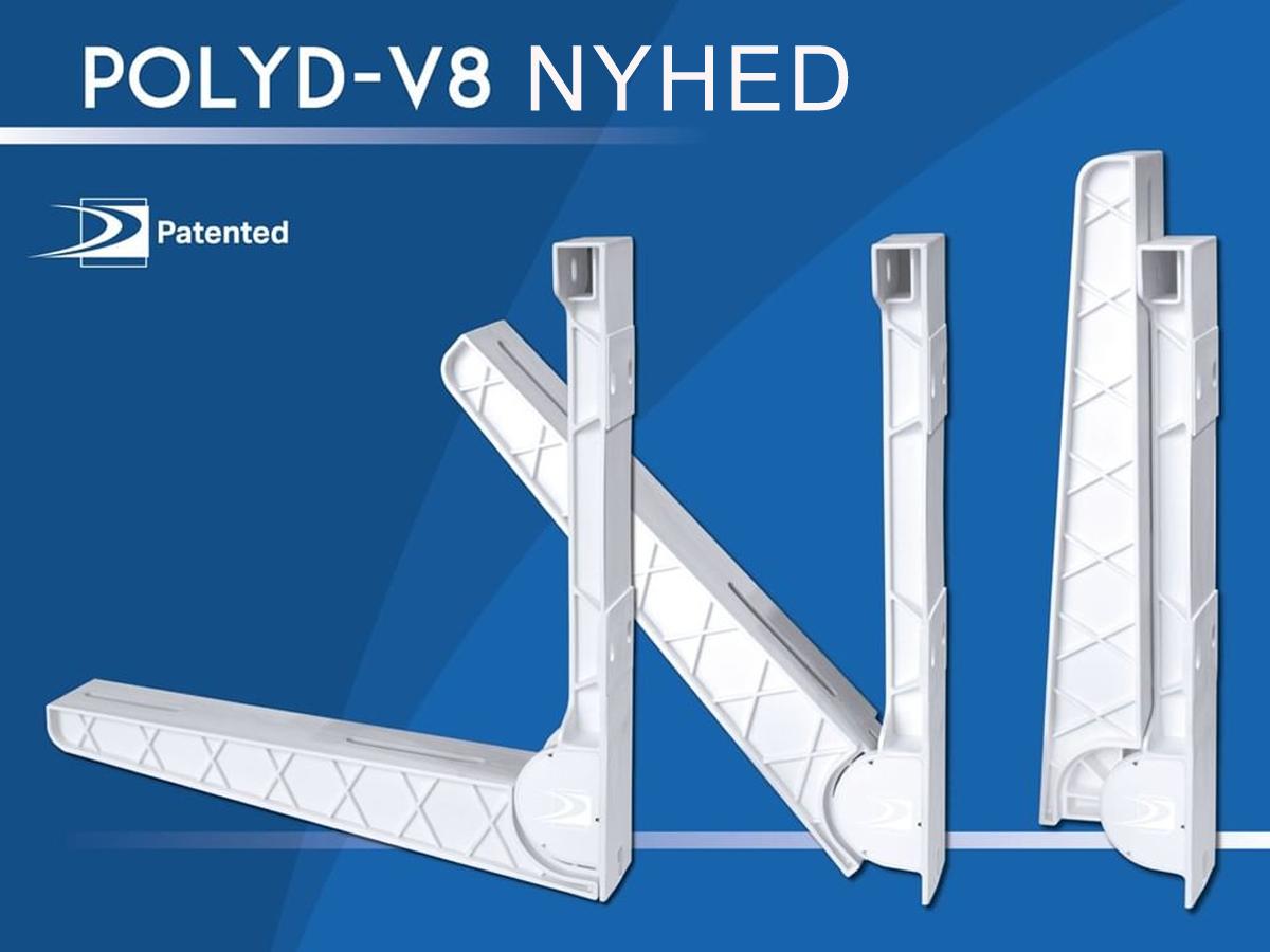 Vægbeslag Polyamide V8