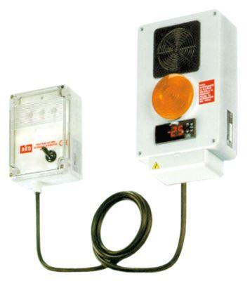Alarmenhed Arbejdsområde +5 til +40/-50 til +40°C 230VAC Spænding AC 90dB Akku-kapacitet 1h