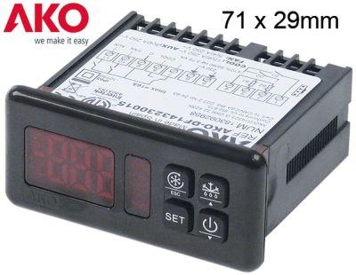 Elektronikregulering 230V Indbygningsmål 71x29mm NTC/PTC Montering Indbygningsversion Relæudgange 3